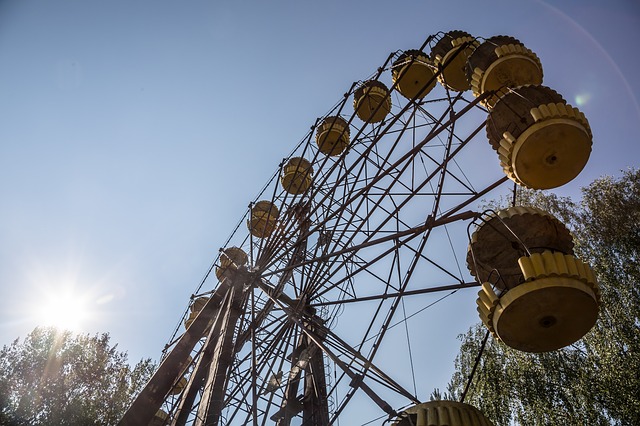 Parque de Atracciones de Pripyat, cerca de Chernobyl