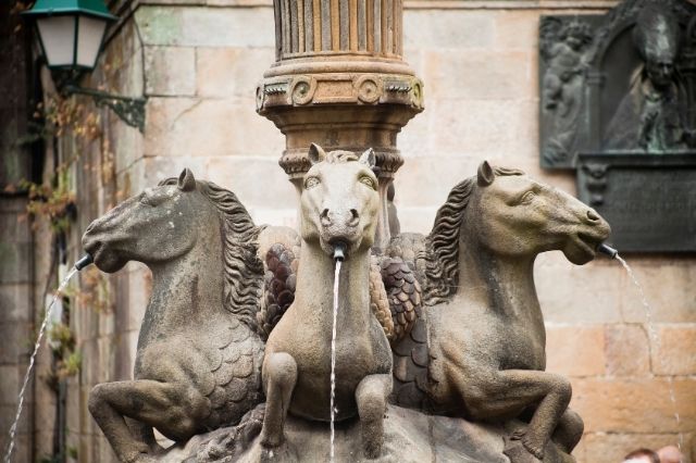 Fuente de los Caballos Santiago de Compostela