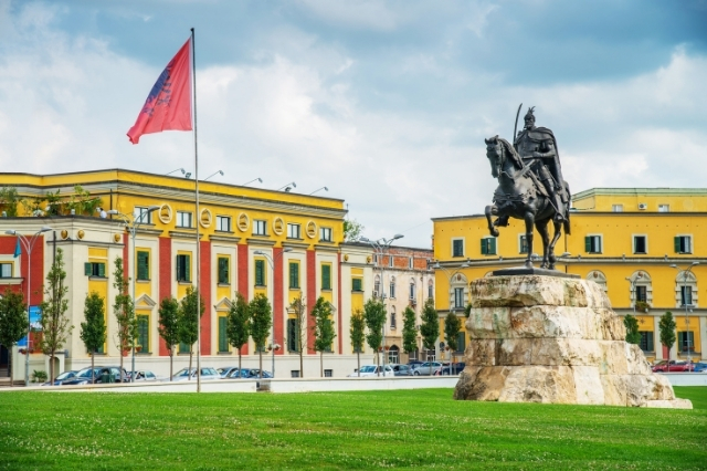 Plaza Skanderbeg de Tirana