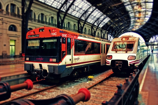 Estación de ferrocarril en Barcelona