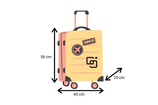 Medidas del equipaje de mano de pago en todos los vuelos de easyJet